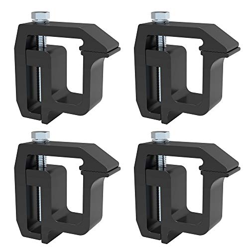 iFJF Mounting Clamps Truck Caps Camper Shell Replacement for Chevy Silverado Sierra 1500 2500 3500, Dakota Ram 1500 2500 3500, F150 F250, Titan 4 PCS (Black) - Thumbnail 5