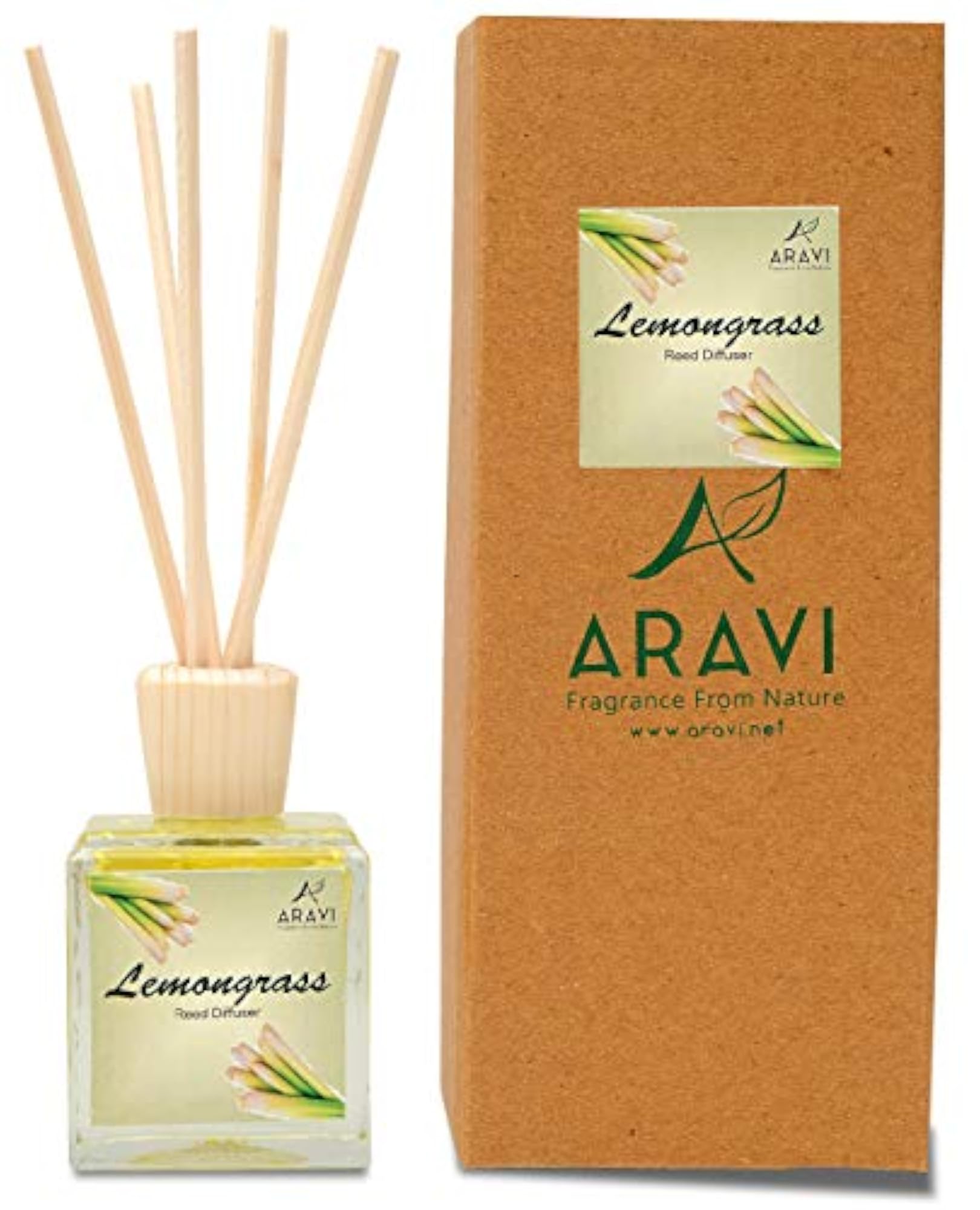Ocean and Lemongrass Reed Diffuser Set, 100ml