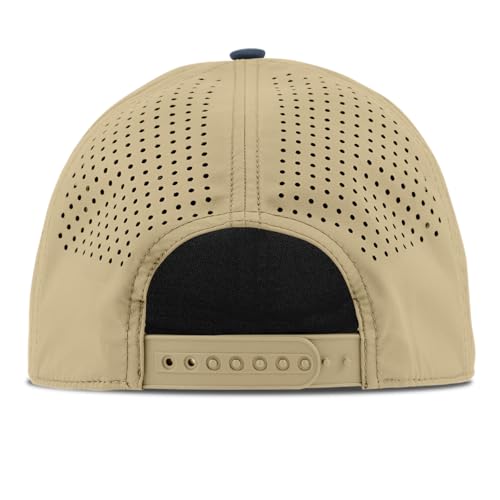 Image of Branded Bills Bare Flat 5 Panel Rope Hat for Men, Adjustable Snapback Golf Baseball Cap Flat Brim