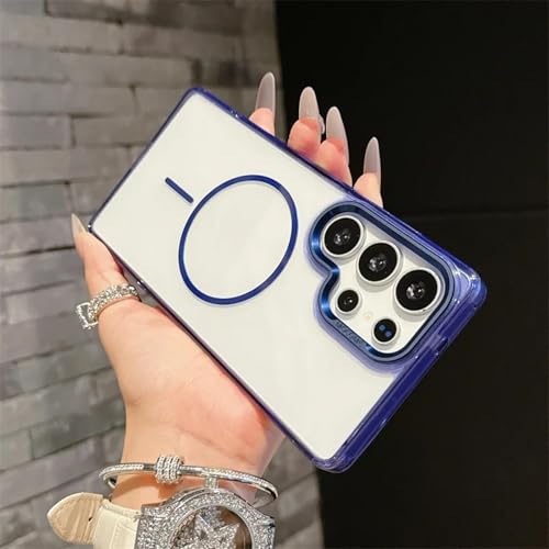 Coque de chargement sans fil magnétique translucide antichoc Galaxy S25 Ultra