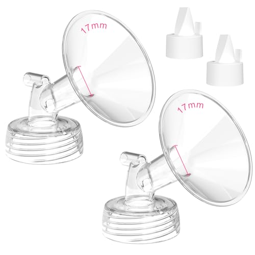 Image of Breast Pump Parts for Spectra S1/S2/13 Plus, Not Original Accessories, Spectra Flange Inserts Replacement Include 17mm Flange/Duckbill Valve
