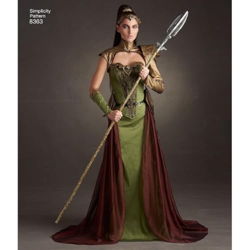 Simplicity 8363 Women's Fantasy Elf Ranger Halloween and Cosplay Costume Sewing Pattern, Sizes 6-14