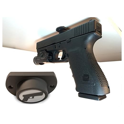 Gun Magnet w/ Adhesive Backing | Car Holster | Bedside Holster | Steering Wheel Gun Holster | Under The Desk Pistol Holster | Gun Holsters for Cars | Vehicle Gun Mount | Pistol Holster in Car