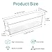 Vtopmart Breastmilk Storage Container 4PCS Set, Clear Freezer and Fridge Organizer Bins, Plastic Storage Bins for Breast Milk, Baby Pouches, Formula, Bottles and Yogurts, 4.3’’ Width, 14.7