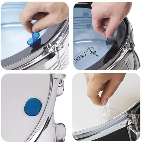 image for CashBeat 48Pcs Drum Dampeners, Blue Silicone Gel Pads, Soft Drum Silen