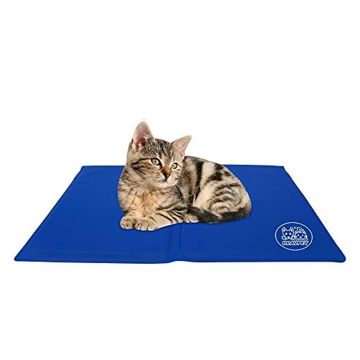 Bravpet Pet Cooling Mat Pet Zelfkoelende pad mat bedmatten Comfort voor katten en honden (Medium)