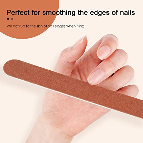 Nail File Large Emery Boards For Nails,180 Grit Nail Files For Natural Nails, Thin Emory Nail File Pack Manicure Tool For Home Use 12Pcs #TOP3