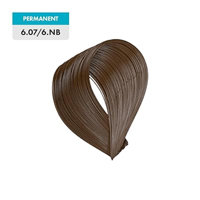Hair Bar NYC Professional Permanent Hair Colors 6.07/6.NB Dark Natural Blonde/Natural Brown. Intense & Bright Color Long-Lasting | Shiny Hair 3.4oz 100ml Made in Italy
