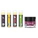 Lip Balm and Scrub Bundle - 4 Pack of Exotic Flavored Lip Moisturizer with Berry Exfoliating Sugar Scrub, Best Gift for Stocking Stuffer, Birthday or Present for Women and Girls, USDA Organic