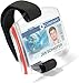 Produktbild Durable Ausweishalter mit verstellbarer Armschlaufe, wasserdicht, UV- und kältestabil, 10 Stück, Ausweishülle transparent/Band schwarz, 841419