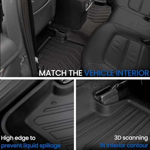 Image of Floor Mats Set for 2017-2025 Mazda CX-5, All Weather TPE Backrest Mat Trunk Mat Cargo Liner Door Sill Guards Accessories for CX5 (for Mazda CX-5 | 2017-2025)