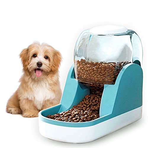 Kathson Automatic Cat Feeder Dog Food Dispenser Pet Food Feeding Station Gravity Feeder Cat Dry Food Self Feeder Dog Bowl Large Capacity Food Feeder For Small And Medium Pets Blue #TOP25