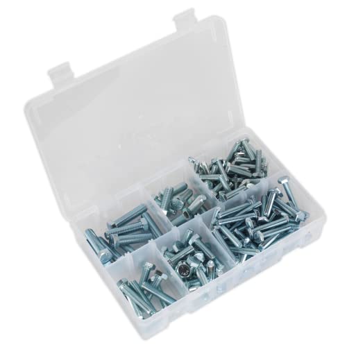 Tige filetée Sealey AB048SS assortiment 150PC métriques M5-M10 haute résistance DIN 933 pour atelier