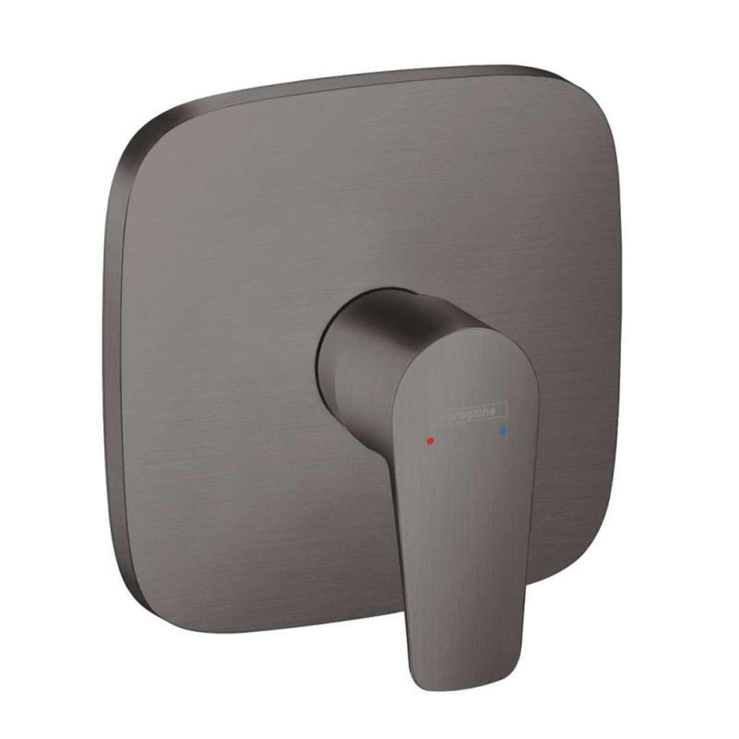 Hansgrohe Brushed Black Chrome Talis E Flush-Mounted Single Lever Bath Mixer Tap