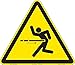 Impact Hazard (FIS5149-)|Plastic 11.20" x 10.00" with Corner Mounting Holes|Triangle ISO Symbol|Sign for Manufacturing, Warehouse, Machine, Equipments