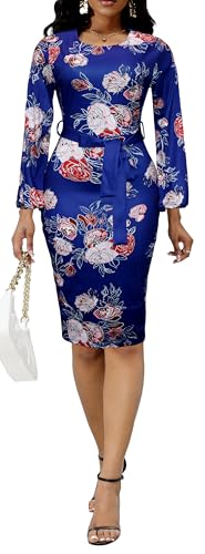 21 Elegant Church Outfits for Women Over 60 – Stay Stylish & Modest 4 African Dresses for Women Elegant Floral Church Dresses Long Slee...