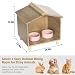 BALAPET Katzenfutterstation & Unterschlupf für Katzen - Wasserdichtes Katzenhaus für Futterstation im Freien, perfekt für Wildkatzen, Vögel, Kaninchen, Katzen & Hunde