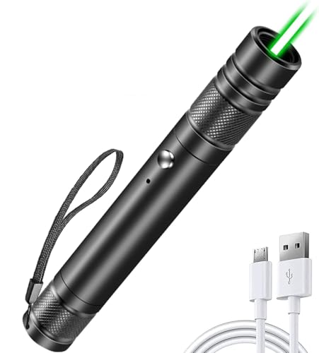 Happy GO Mini Taschenlampe 5000 Lumen Super Bright 2000m+ Haustier Spielzeug USB Ladeleistungsanzeige Mit Umrüstkopf Wasserdicht für Camping Wandern...