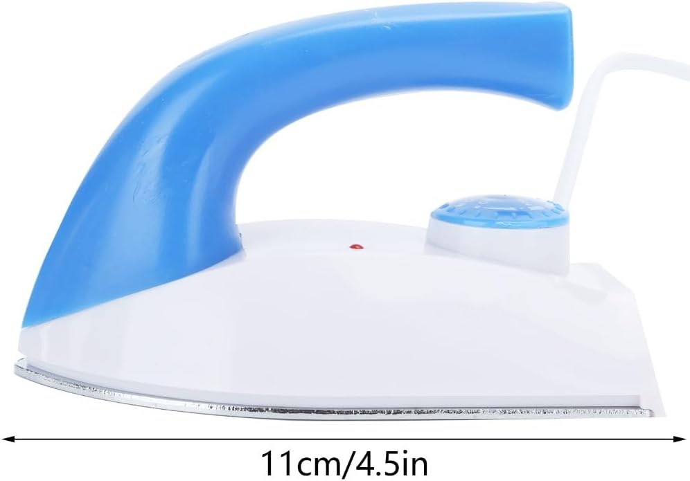 Steel Plate Mini Handheld Thermostatic Electric Iron Adjustable Temperature Small Clothes Iron Compatible with US and EU Plug for Home Use