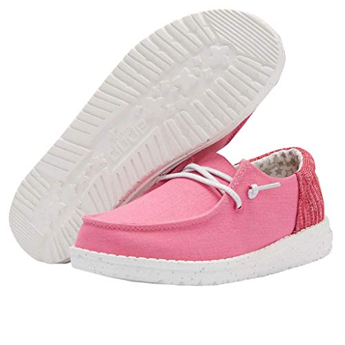 Image of HEYDUDE Girl's Wendy Youth Multiple Sizes & Colors | Girls Shoes | Girls Lace Up Loafers | Lightweight & Comfortable