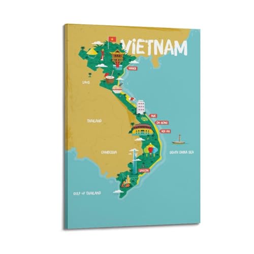 Poster Vietnam CMHONLY sur toile pour créer une ambiance voyage chez soi