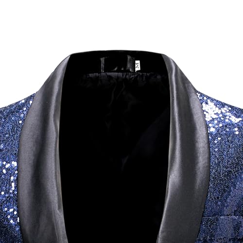 Men Shiny Sequin Blazer Party Dinner Prom Men's Shiny Sequin Tuxedo Suits Men's Sequins Suit Jacket Slim Fit 5