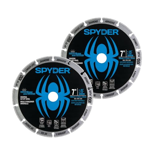 Roue de coupe Diamond Edge Spyder 17,8 cm pour meuleuse