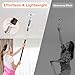12FT Light Bulb Changer for High Ceilings, TOOVEM Light Bulb Removal Tool, with Baskets and Suction Cup, High Reach Changer with Pole Orange