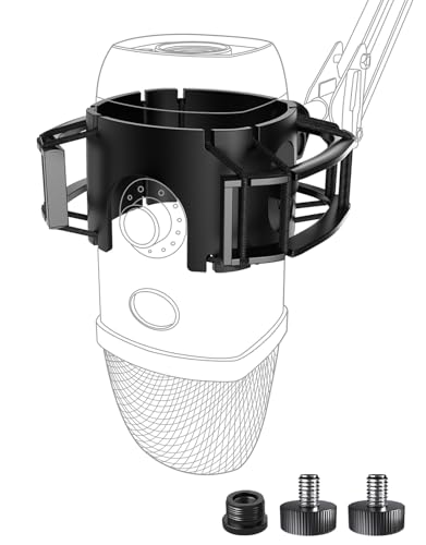 Shock Mount pour Blue Yeti X anti-vibration et suspension élastique avec vis