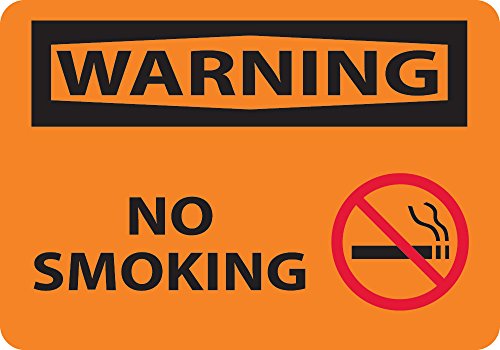 Panneau Warning Interdiction de Fumer en Plastique Rigide Format 25x35cm