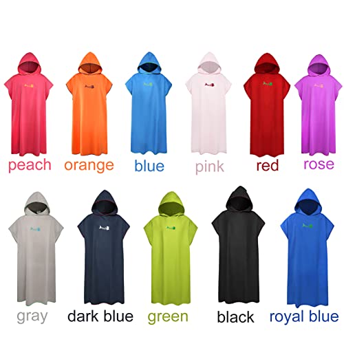 Homesen Poncho de surf toalha de banho com capuz cobertor de praia de microfibra toalha de banho toa