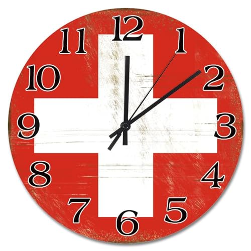 Horloge murale ronde Suisse cadeau souvenir de voyage - 2