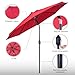 Backyard Expressions 9 ft. Patio Umbrella, Market Table Umbrella w/Tilt and Crank, 8 Ribs