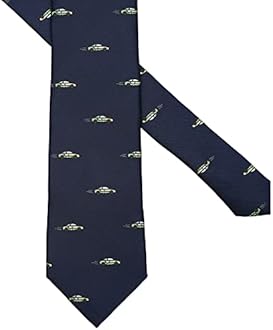 Sports and Game Ties for Men, Designer Necktie Navy, Racing, M