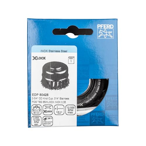 Image of Pferd 43305027 Braided with X-Lock Stainless Steel Cup Brush