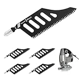 Minnisend T142HB Jigsaw Blades 5-Pack, High Carbon Steel T-Shank Blades for Special-Shaped & Flush Cuts in Wood, Plastic & Fiberboard, Professional Scroll Saw Accessories