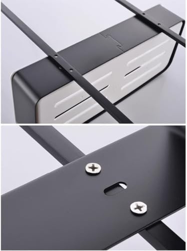 Organizador de ducha sin taladros con ganchos, cesta de almacenamiento de aluminio inoxidable para organización de baño y despensa