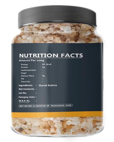 Farm & Farmers Gond Katira Tragacanth Gum 200g | Natural Edible Cooling Gum for Summer Drinks & Digestion | Ayurvedic Remedy for Body Heat, Constipation & Energy Boost