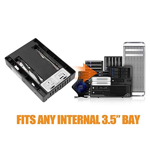 ICY DOCK Tool-Less 2.5" SATA SSD HDD to 3.5" SATA HDD Drive Bay Converter Mounting Bracket Kit Adapter - EZConvert MB882SP-1S-3B