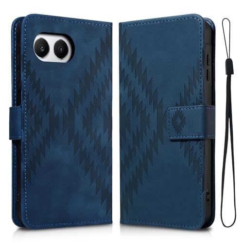 Auslbin Hülle für Oneplus Nord 4 5G 6.74 mit Standfunktion, Rundum PU-Schutzmaterial, Kratzfeste und Sturzsichere Oneplus Nord 4/CPH2663 Hülle, Blau