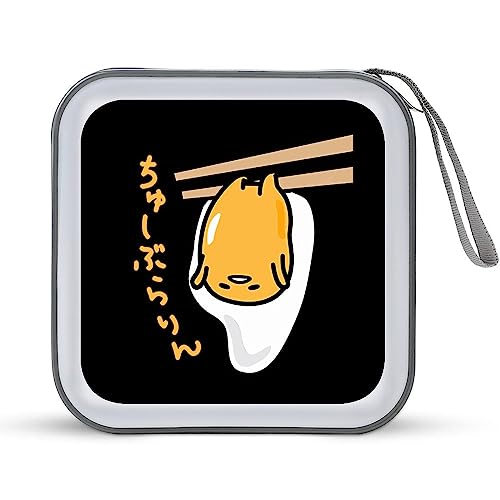 ぐでたま メディアケース 40枚収納 BD/DVD/CDケース ディスクケース セミハード CD&DVDファイルケース ディスク収納ケース CDボックス ファスナー付 Blu-ray対応 大容量 両面収納 かわいい 持ち運び便利 取り出し易い 可愛い 男女