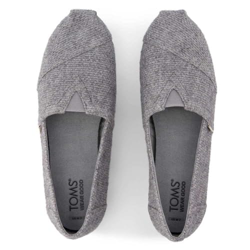 Image of TOMS - Womens Alpargata Espadrille, Color ULT Gry Sparkle Knit, Size: 7.5 B(M) US