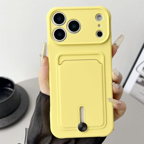 Coque antichoc iPhone 13 Pro jaune : protège écran et cartes