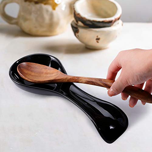 image for Meigui Ceramic Spoon Rests for Kitchen, Spoon Rest for Stove Top Count