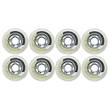JCCHT 8 Pack Inline Skate Wheels 78mm 80A Roller Hockey Wheels for Indoor Outdoor Skate Replacement Accessory,78mm,B