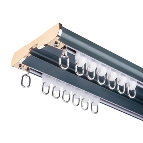 Riel de techo azul k1 m de aluminio resistente y doble riel de 6 m 2