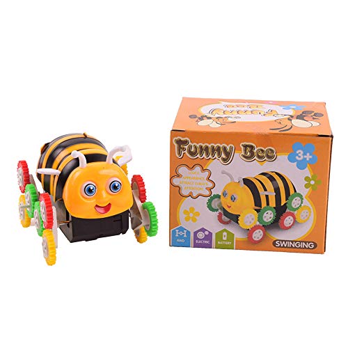 Elfe Boutique Vehicles Toy for 1 2 3 4 5 Year Old Play Vehicles Electric Happy Bee Dumper Stunt Car