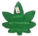 16' Weed Pinata Marijuana Pot Leaf Marijuana Theme Party Supplies Hemp Leaf Pinata 420 Party Adult Party Favor Gag Gift