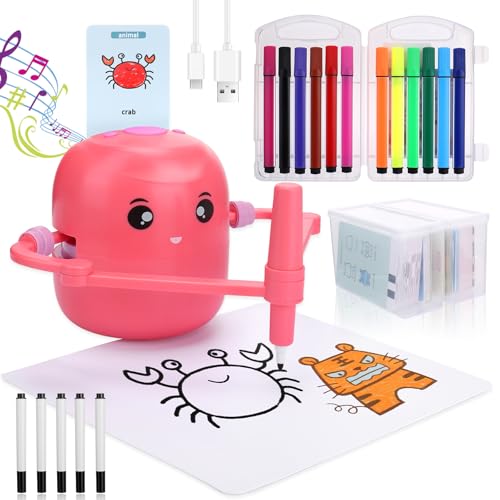 Updated Smart Magic Drawing Robot with Cards for Kids,I Draw Robot Children's Drawingrobot Learning Education Toys Top Kids Toy 2025 Painting Machine,Christmas Must Have Toys 2025 Birthday Gift