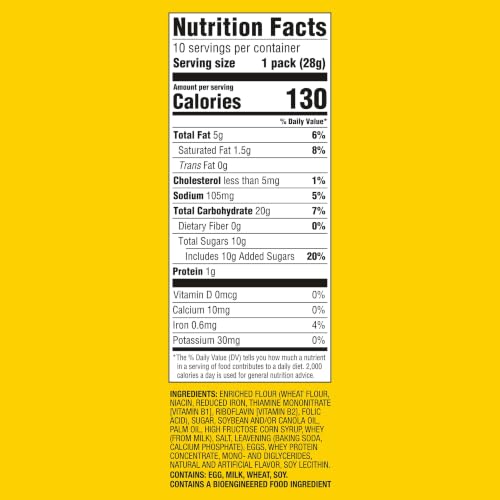 Image of NILLA Wafers Mini Vanilla Wafer Cookies, 10 Snack Packs